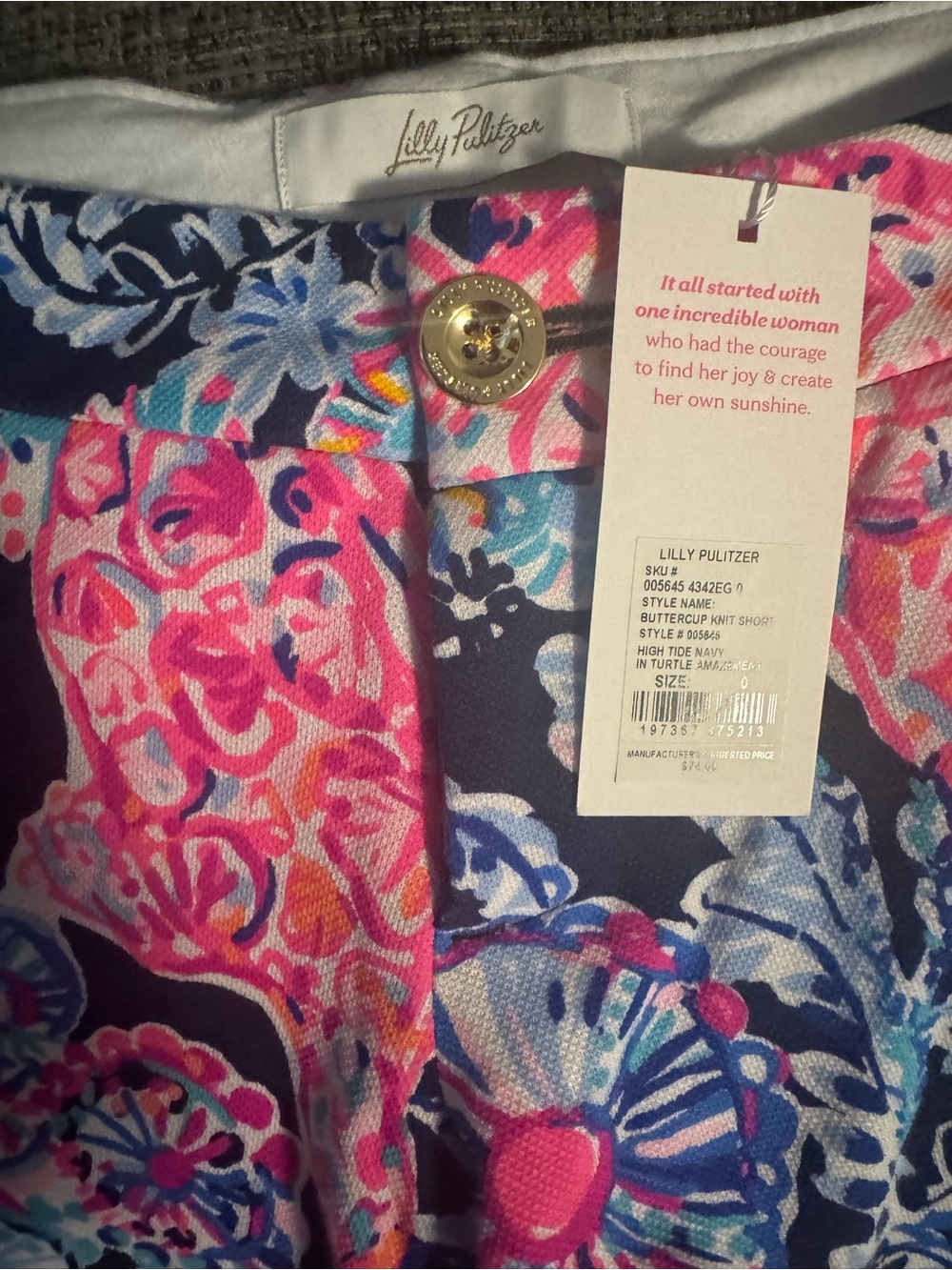Lilly Pulitzer Women's Buttercup Knit Shorts Size 0 NWT - Picture 4 of 5
